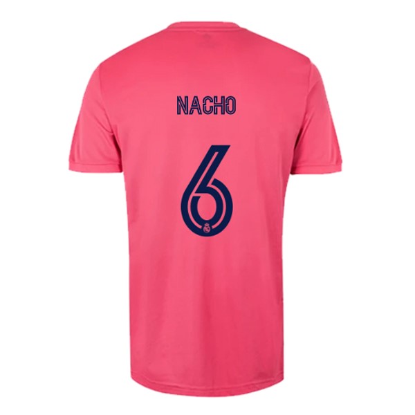 Trikot Real Madrid Auswarts NO.6 Nacho 2020-21 Pink Fussballtrikots Günstig